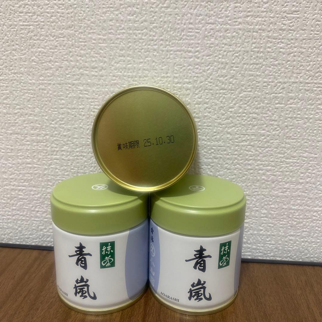 丸久小山園 青嵐 抹茶 40g缶×3