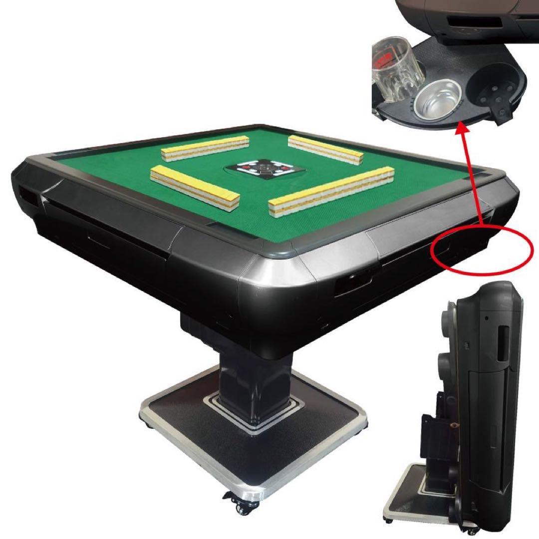 全自動麻雀卓 家庭用　折りたたみ 麻雀卓 全自動卓28mm ブラック