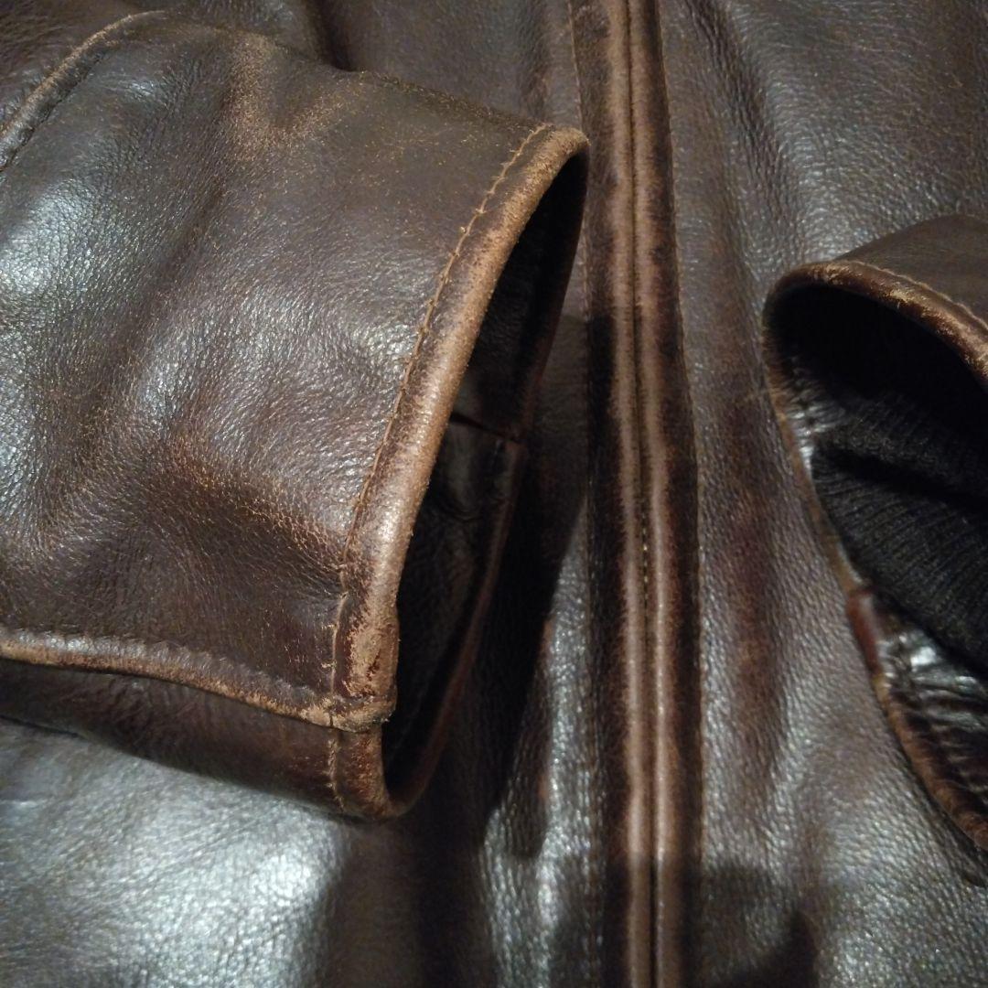 SCHOTT 659　シングルライダース　トラッカーズ　サイズ36　赤茶色系