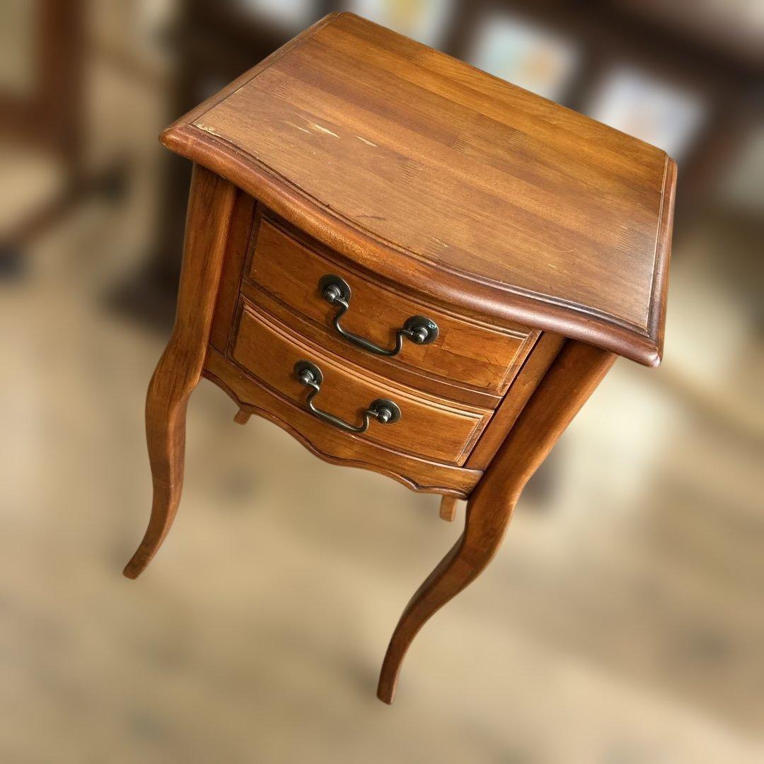 アンティーク調 猫脚 チェスト サイドテーブル コンソール 花台 電話台