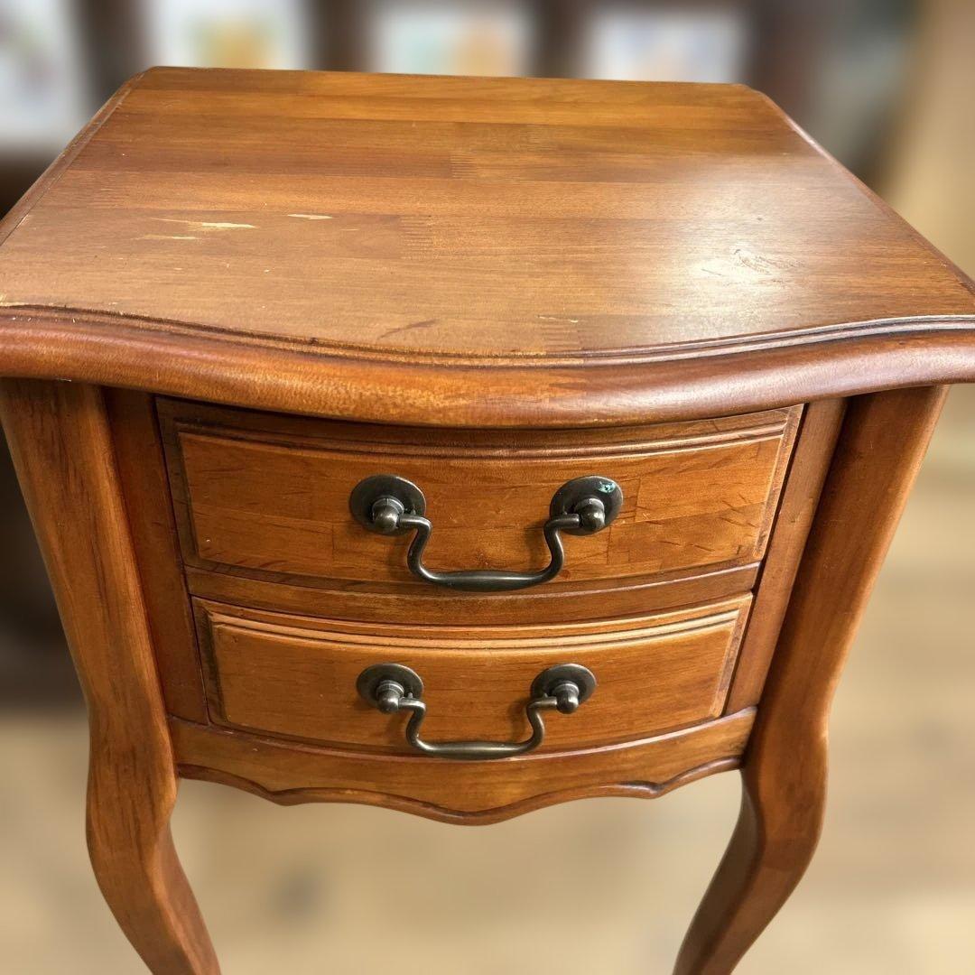 アンティーク調 猫脚 チェスト サイドテーブル コンソール 花台 電話台