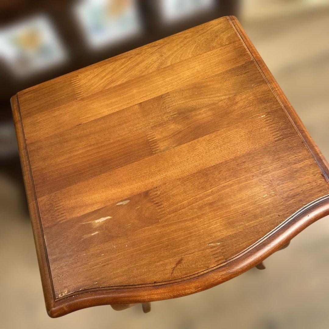 アンティーク調 猫脚 チェスト サイドテーブル コンソール 花台 電話台