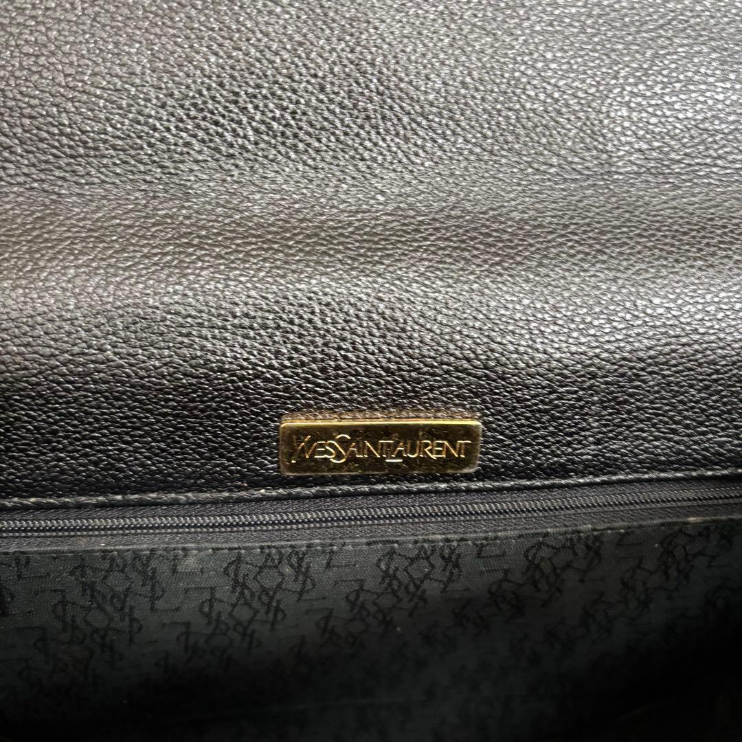 イヴサンローラン YSL ショルダーバッグ カサンドラ レザー 本革 ブラック