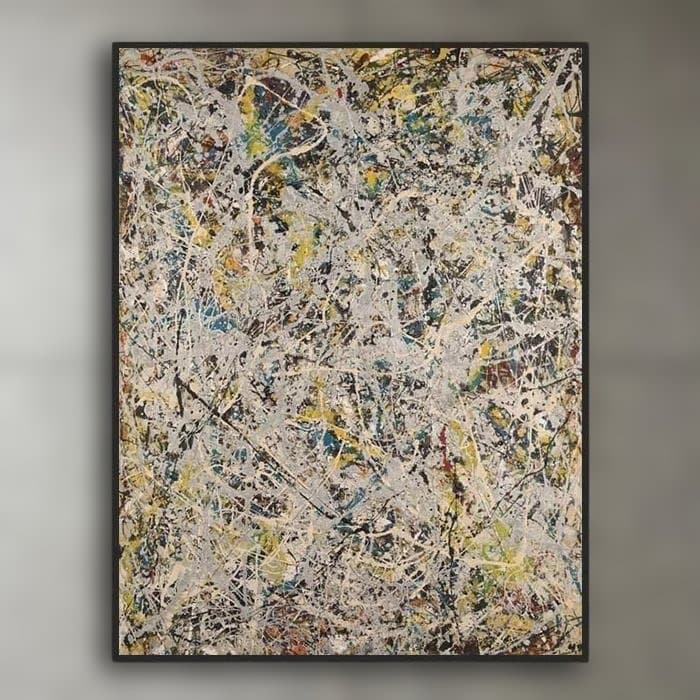【額装済】Pollock『Number 9, 1949』抽象画 アートポスター