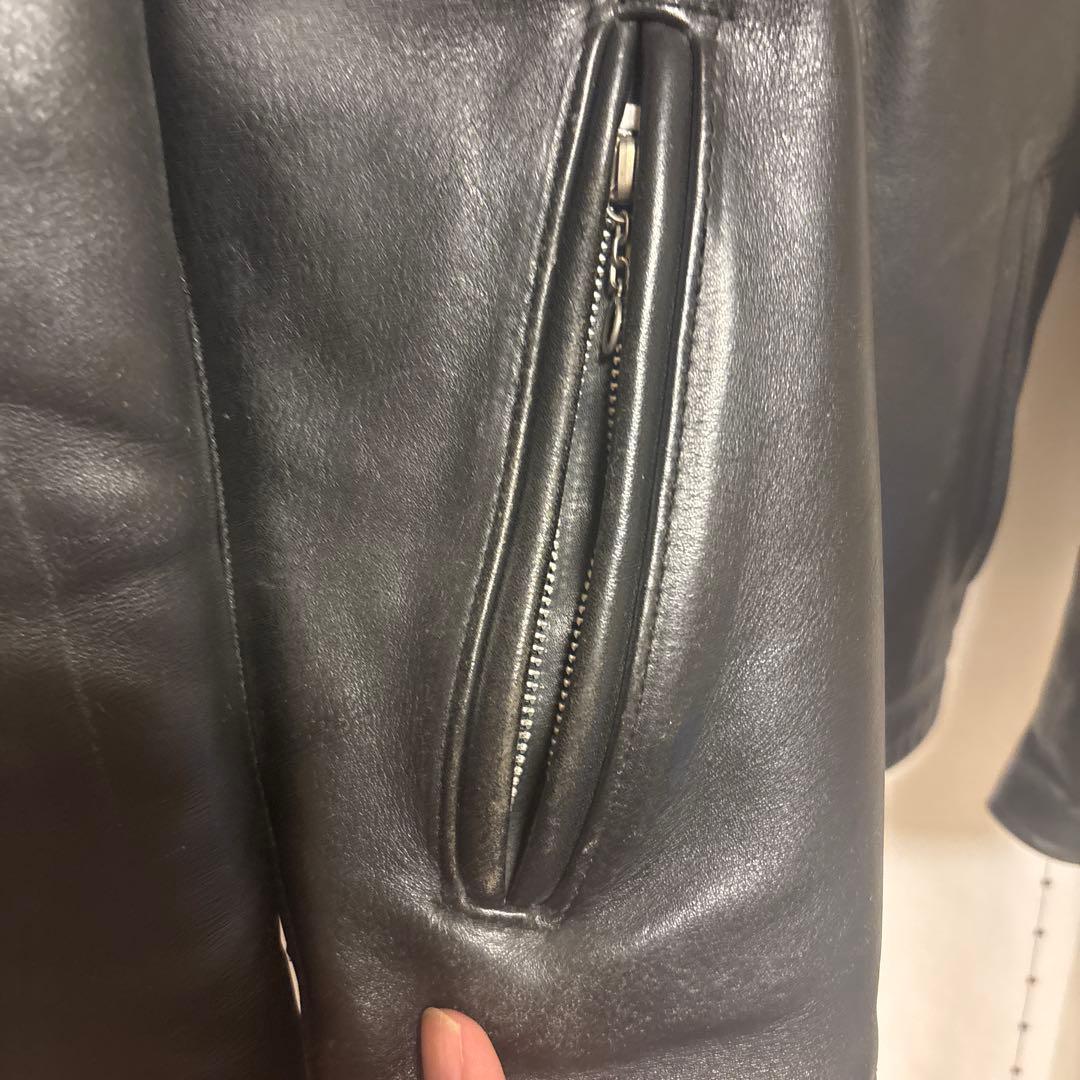 Schott ブラック シングルライダースジャケット アメリカ製