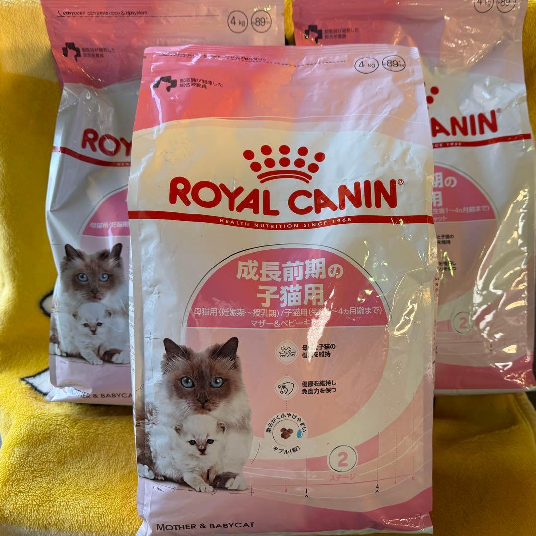 ②ロイヤルカナン　マザーベビーキャット　4kg 3袋セット