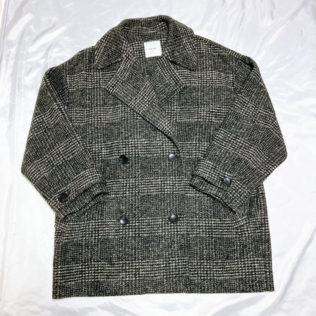 【ゆう】スピックアンドスパン Wスライバーチェックハーフコート 36 S