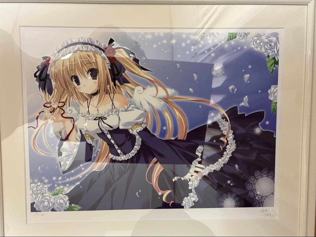 梱枝りこ　先生　アールビバン　版画