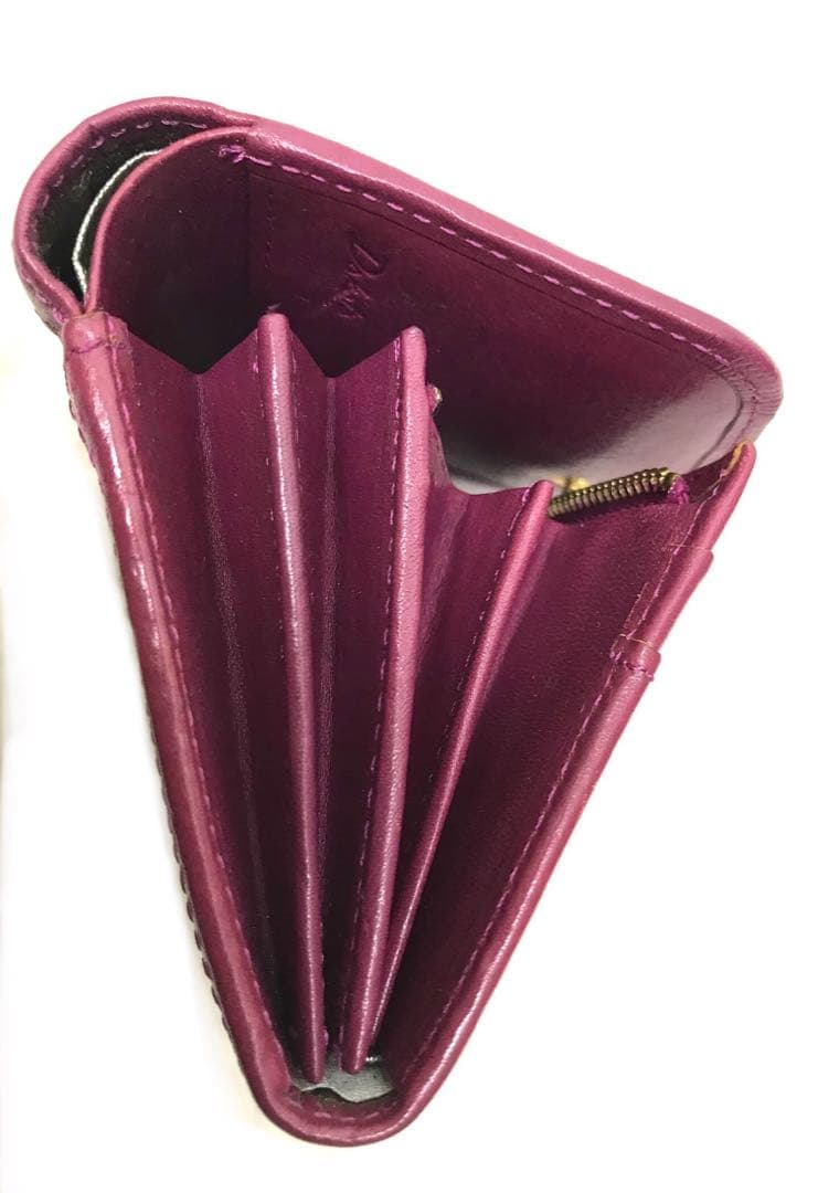 未使用ダコタDakota二つ折り財布レディースリードクラシックチェリーピンクレア