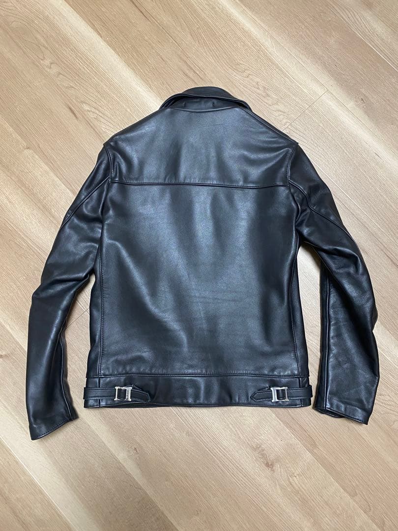 【希少・極美品】666 シングルライダース 旧ロゴ 英国製 38 ブラック