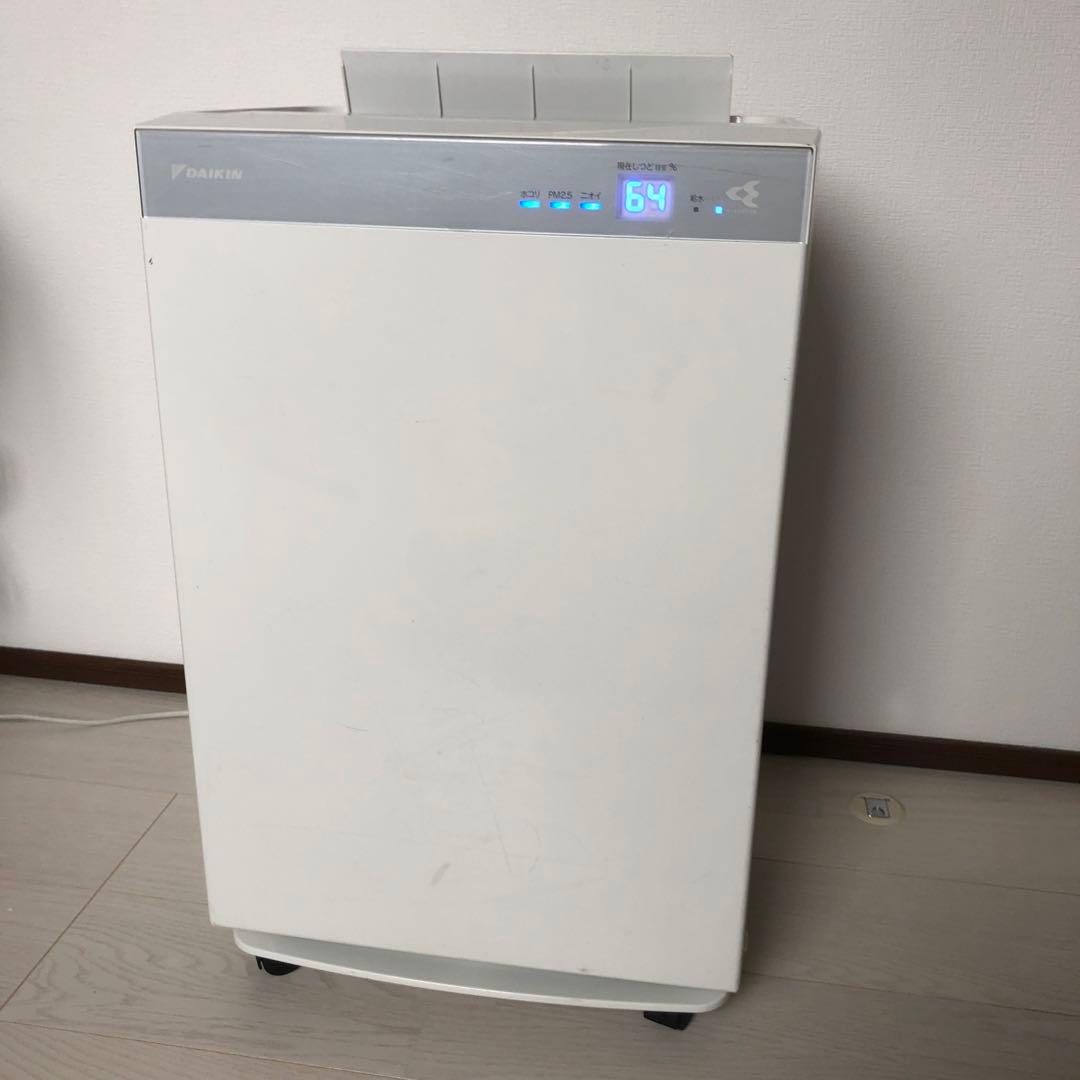 ダイキンMCK70WBK-W 空気清浄機 ホワイト　キャスター付き