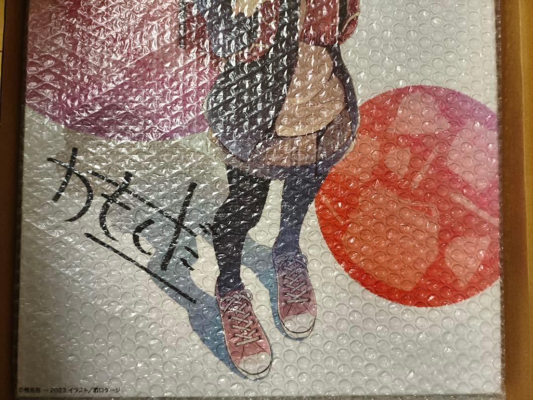 青春ブタ野郎　桜島麻衣　原作者 直筆サイン入りキャンバスアート