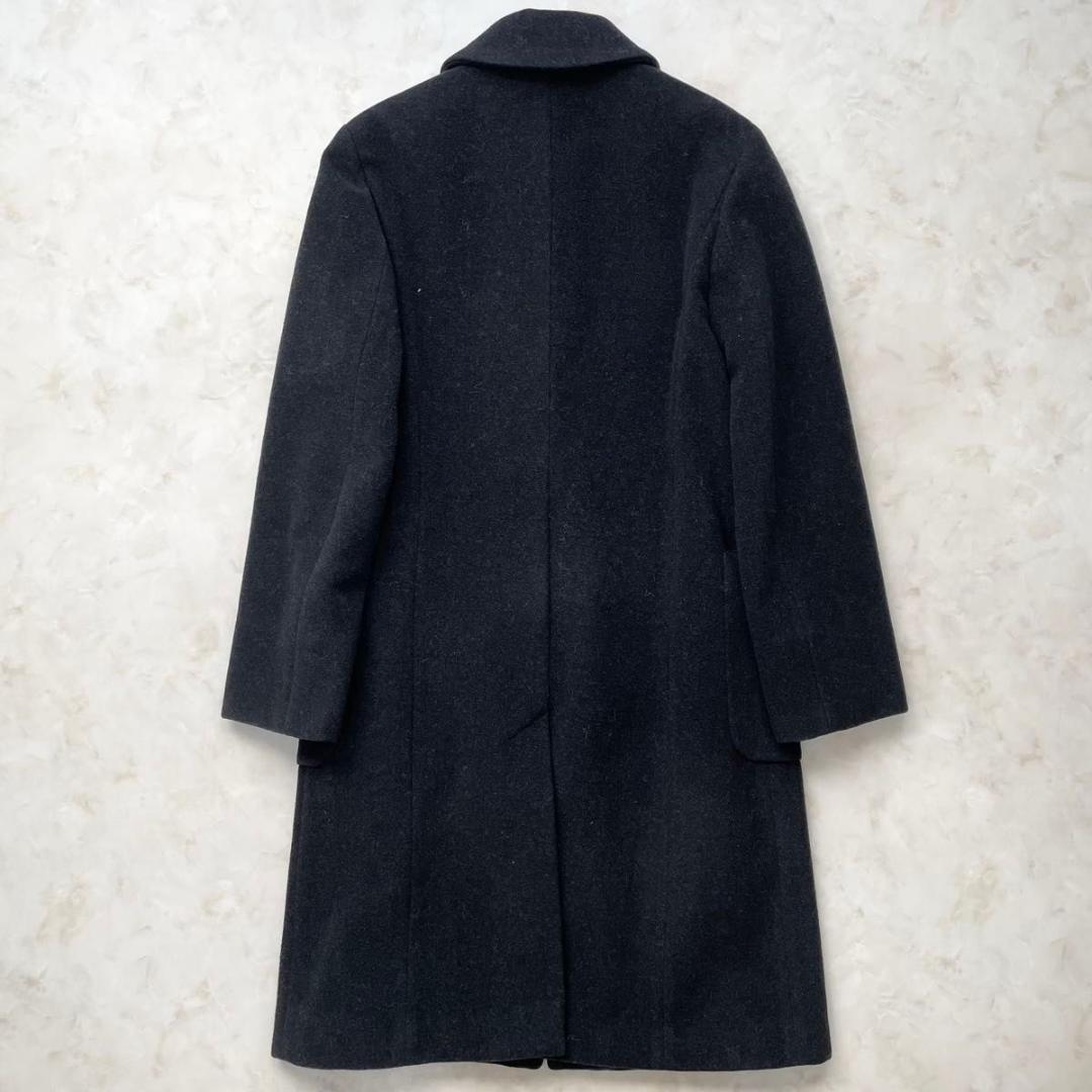 Max Mara　ステンカラーコート ウールコート　チャコールグレー　40 L
