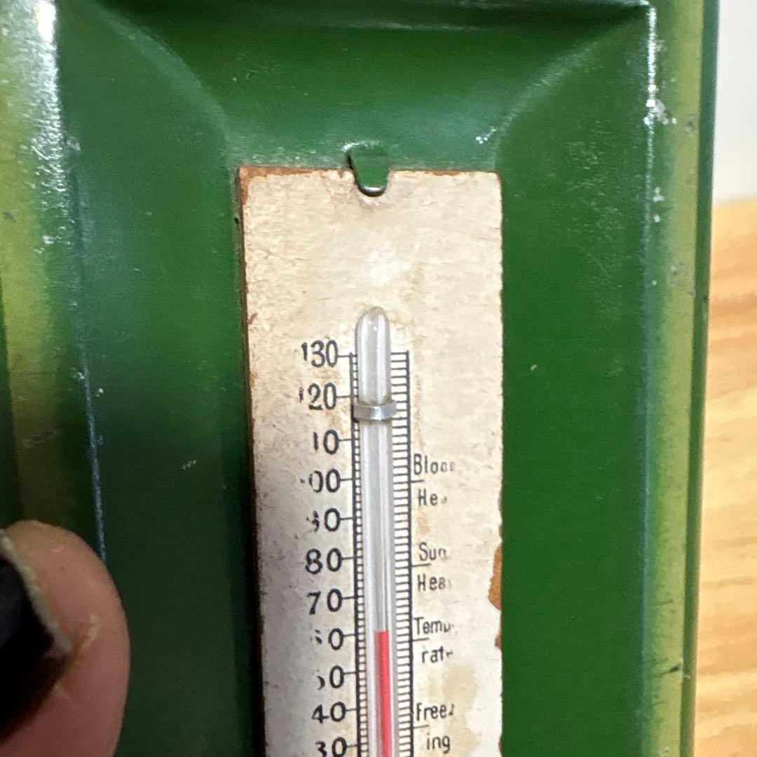 ヴィンテージ ライオンズ グリーンラベルティー 広告缶 - 温度計