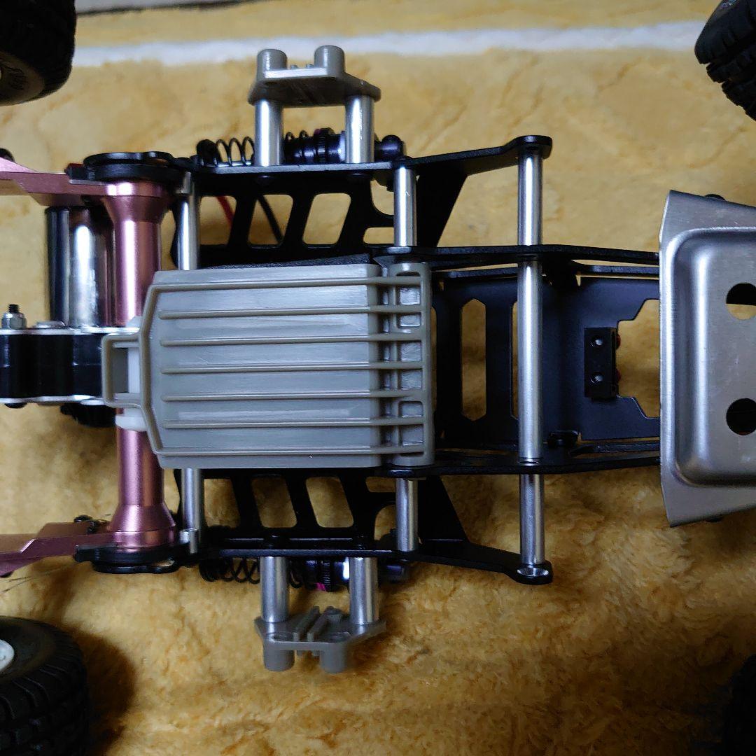 タミヤマイティフロッグ　アルミシャーシ仕様　VWビートル506ボディ付き