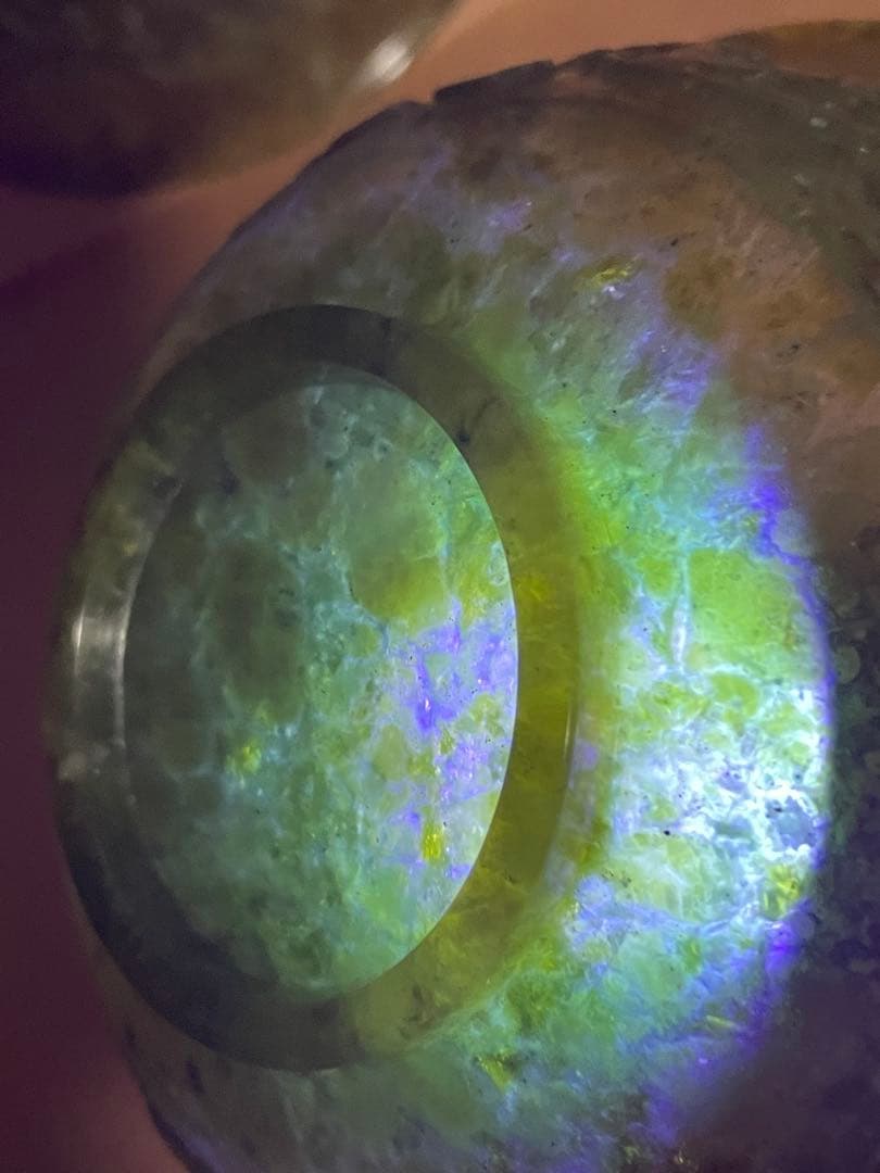 翡翠製ボウル2個セット　中国伝統工芸　雲龍紋　蒼龍紋　中国美術　吉祥文様