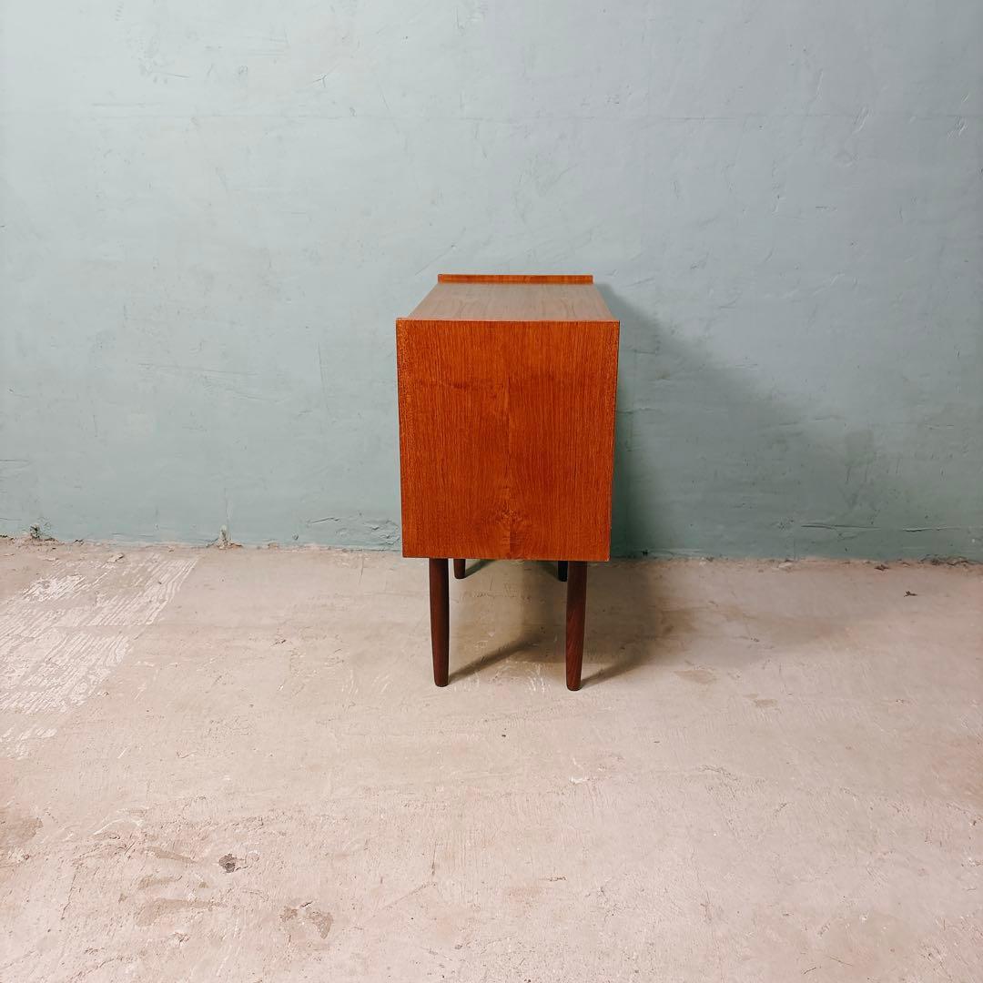 デンマーク　チーク材　三段チェスト　北欧家具　北欧ビンテージ