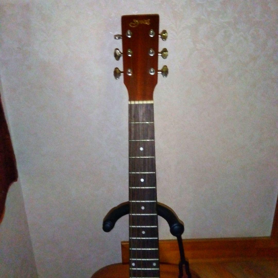 木目バリトラS.yairi上位ブランドコンパクトギター全長88cmケース付き美品