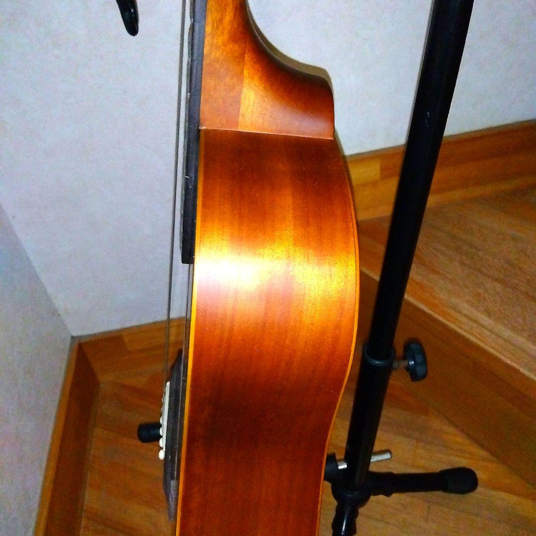 木目バリトラS.yairi上位ブランドコンパクトギター全長88cmケース付き美品