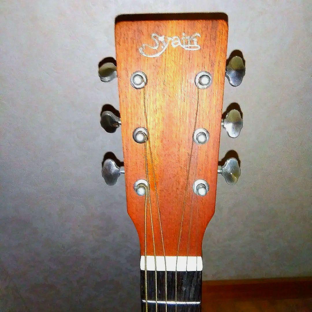 木目バリトラS.yairi上位ブランドコンパクトギター全長88cmケース付き美品