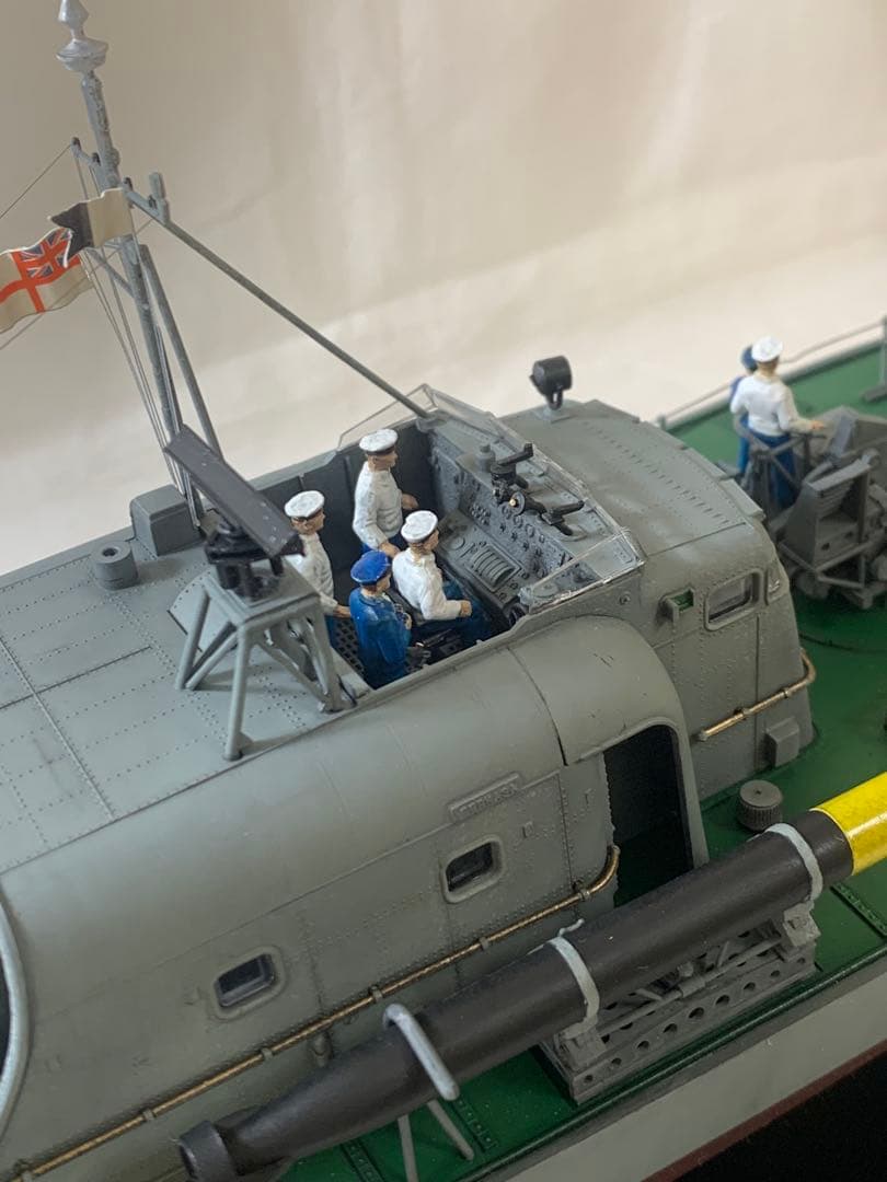 タミヤ1/72イギリス海軍魚雷艇ボスパー　完成品