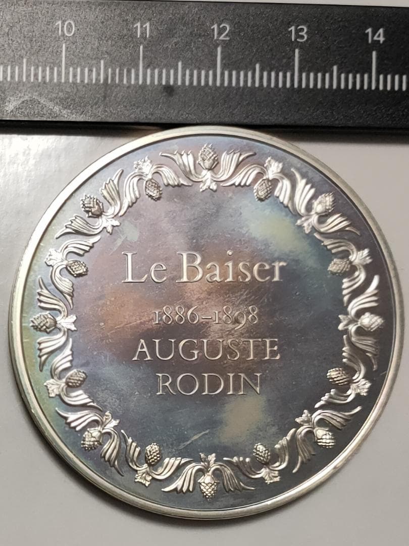 Franklin Mint フランスの銀貨 Le Baiser A. Rodin