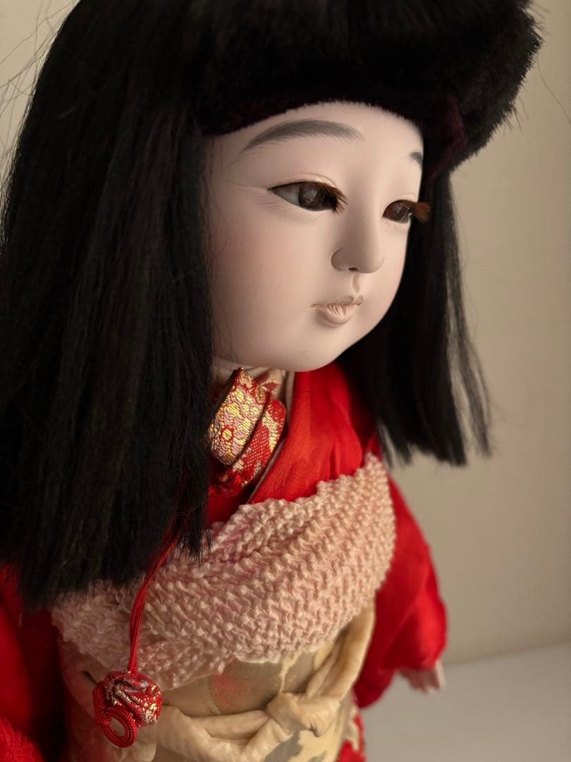 市松人形 まつ毛　睫毛　東光？　アンティークドール
