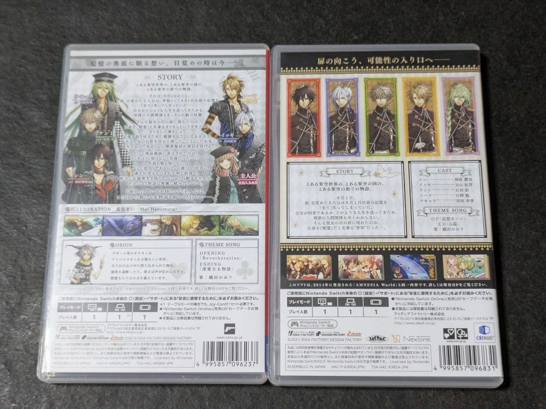 AMNESIA アムネシア World ワールド Switch 2セット