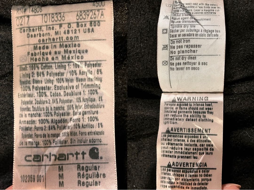 カーハート Full Swing アームストロングジャケット ブラック M