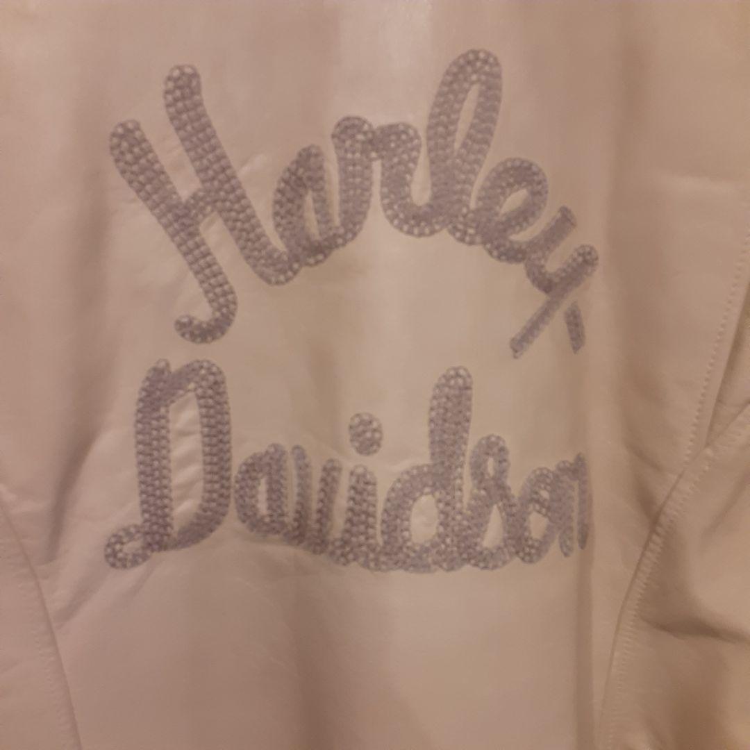 ハーレーダビッドソン ベージュ ライダース ジャケット レザー 男女兼用