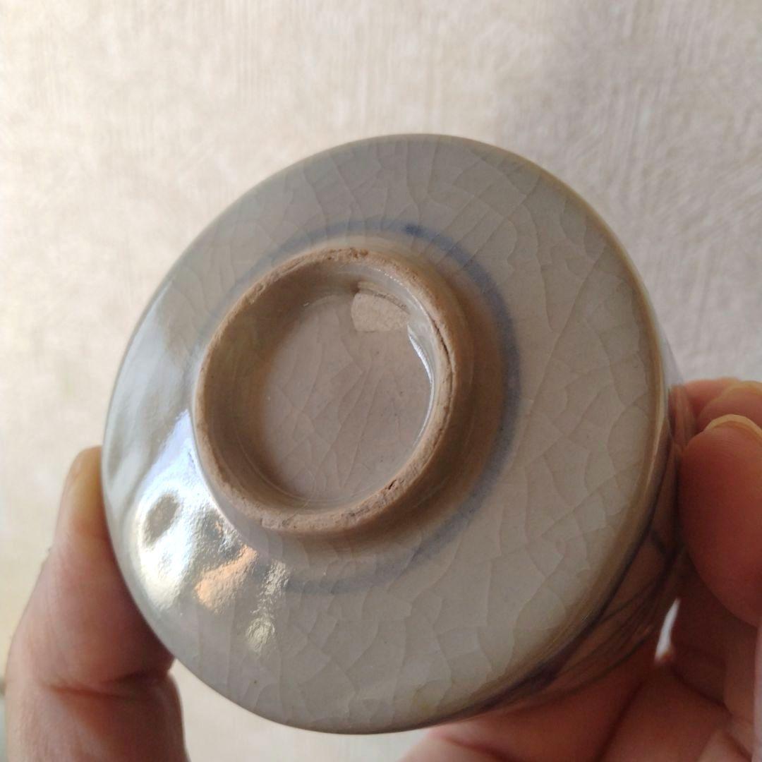 古伊万里美濃太白菊半筒猪口御深井江戸時代A