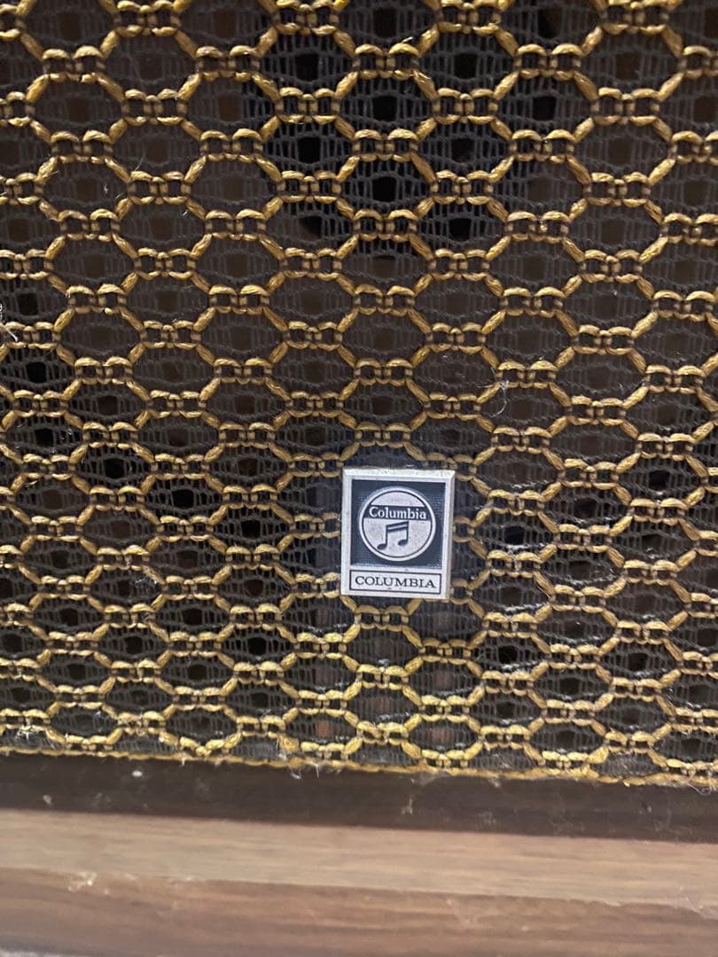 Columbia コロムビア レコードプレーヤーとスピーカーセット　アンティーク