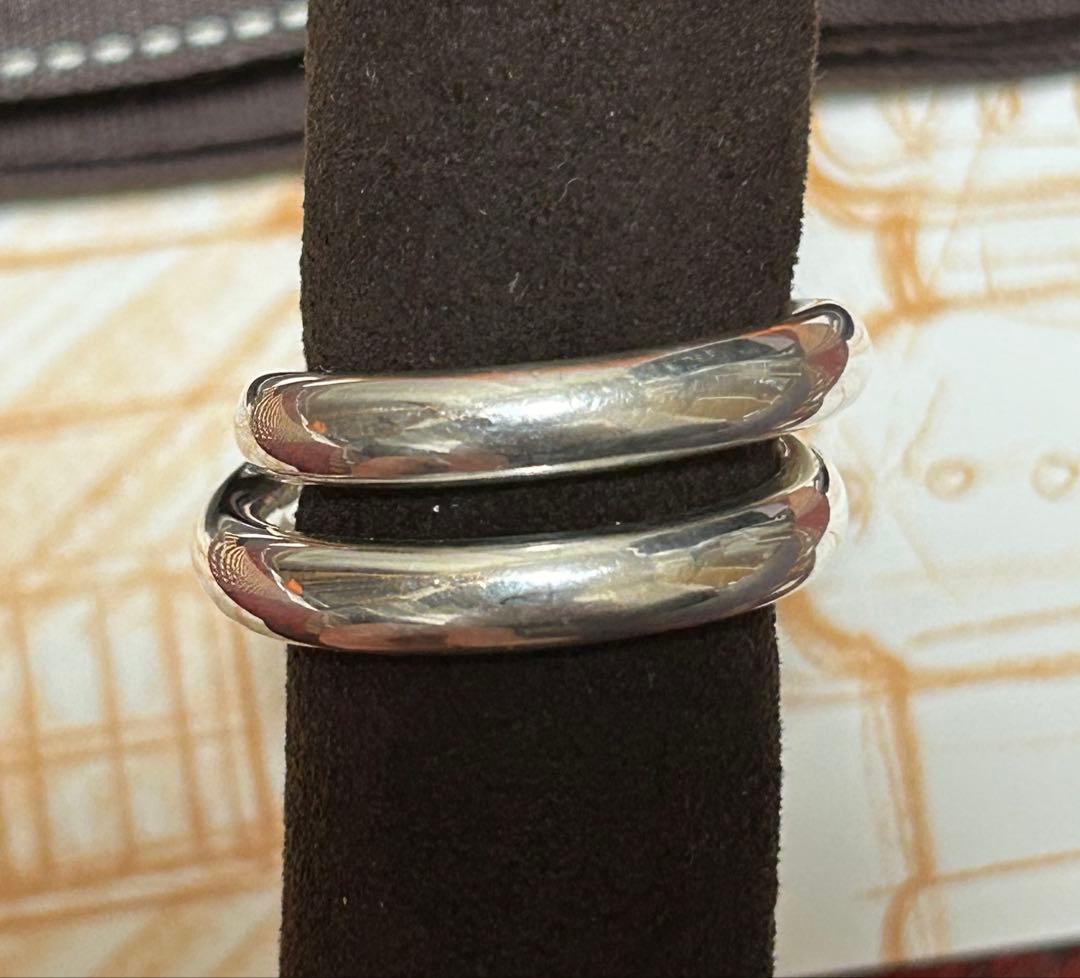 HERMES ヴェルティージュリング サイズ54号 シルバー