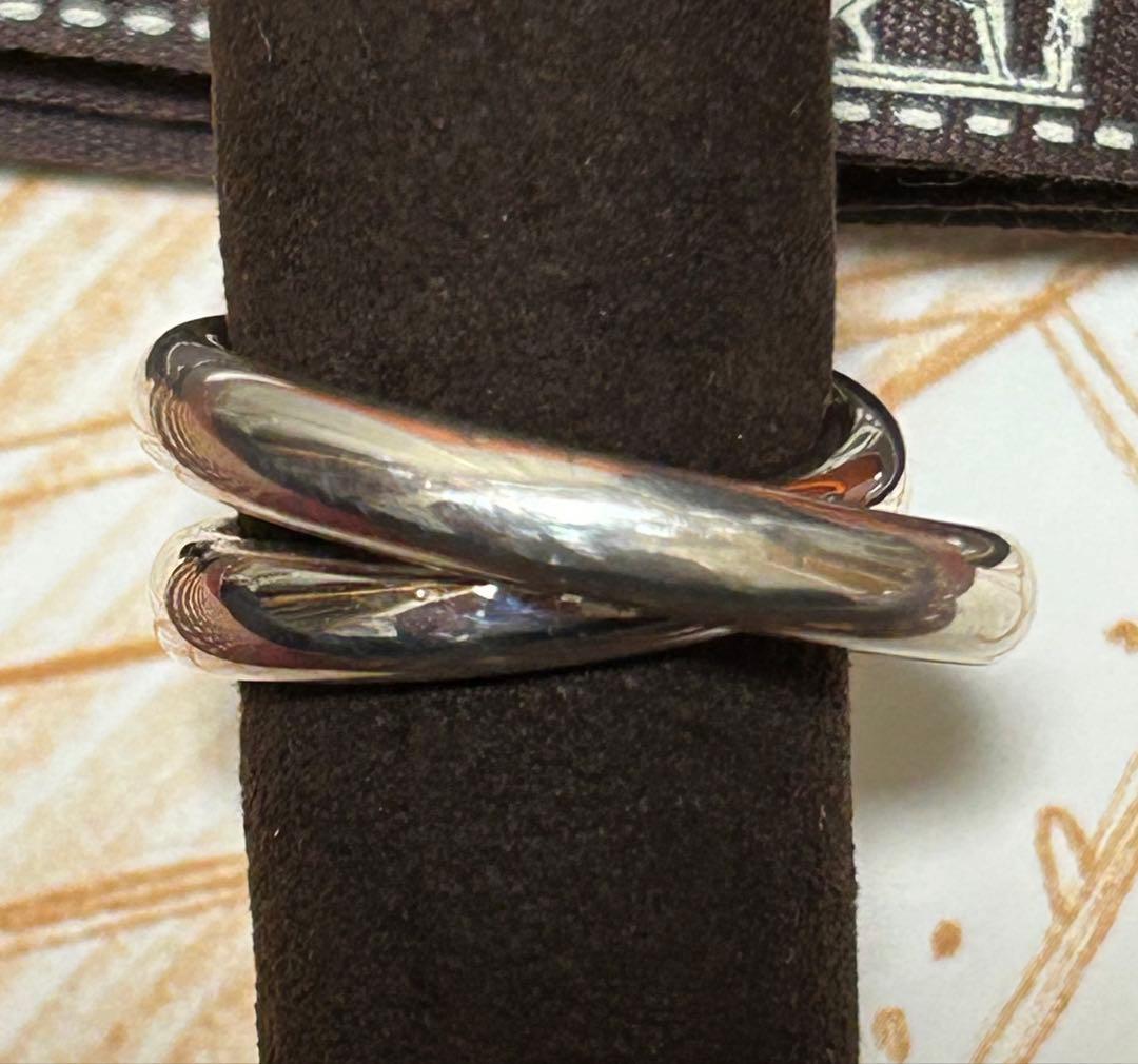 HERMES ヴェルティージュリング サイズ54号 シルバー