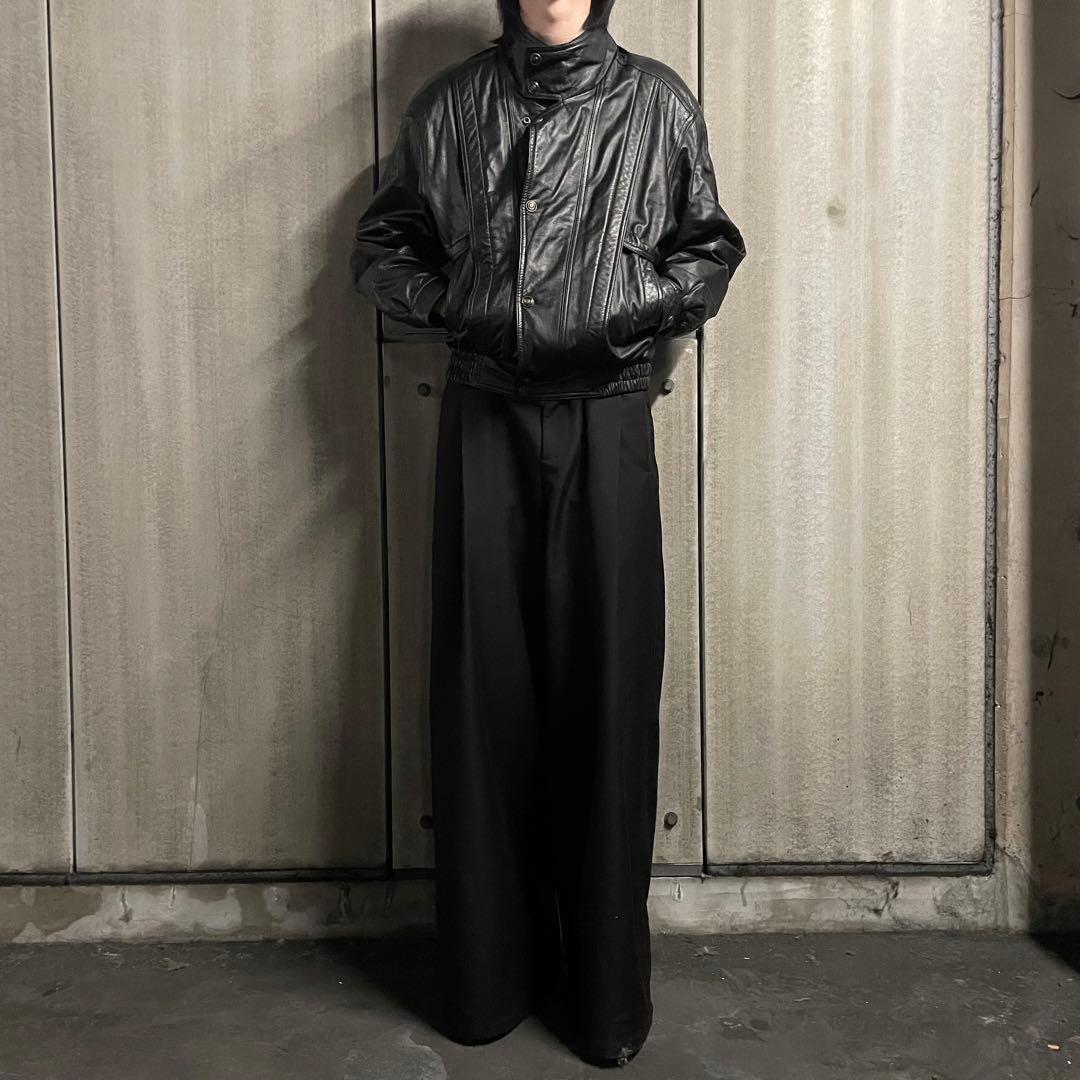 希少 レザー ハリトンジャケット フライトブルゾン ショート丈 archive