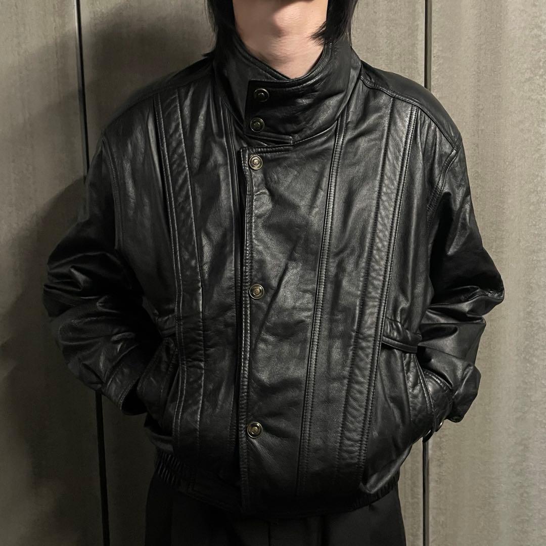 希少 レザー ハリトンジャケット フライトブルゾン ショート丈 archive