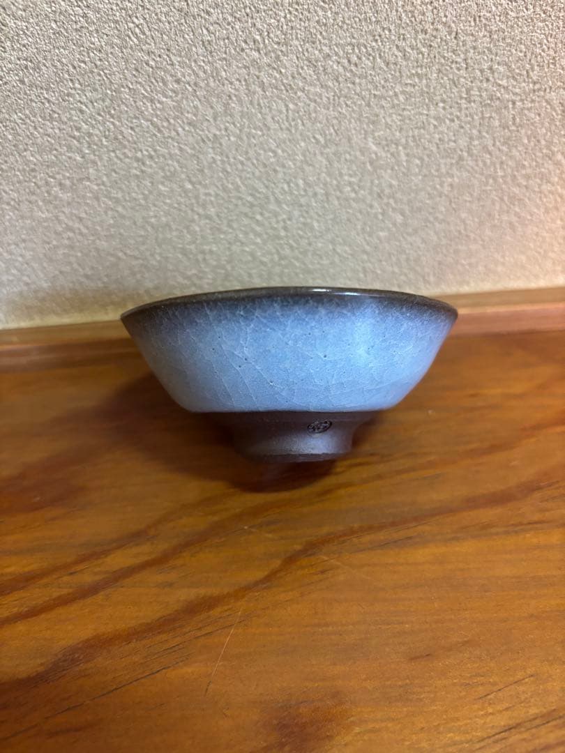 猪飼祐一 ★ 青磁 盃　★ 共箱 ★ 堂々とした造形に釉景見事な上作