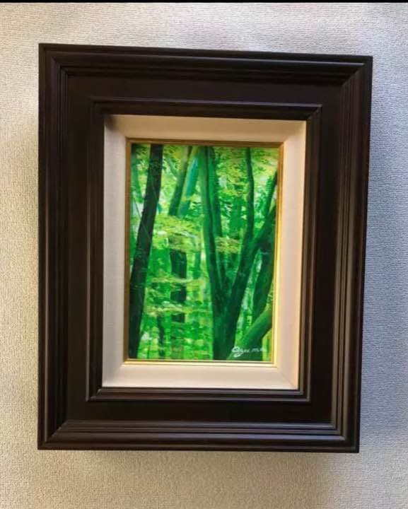 森の絵画「小春ブナ森」