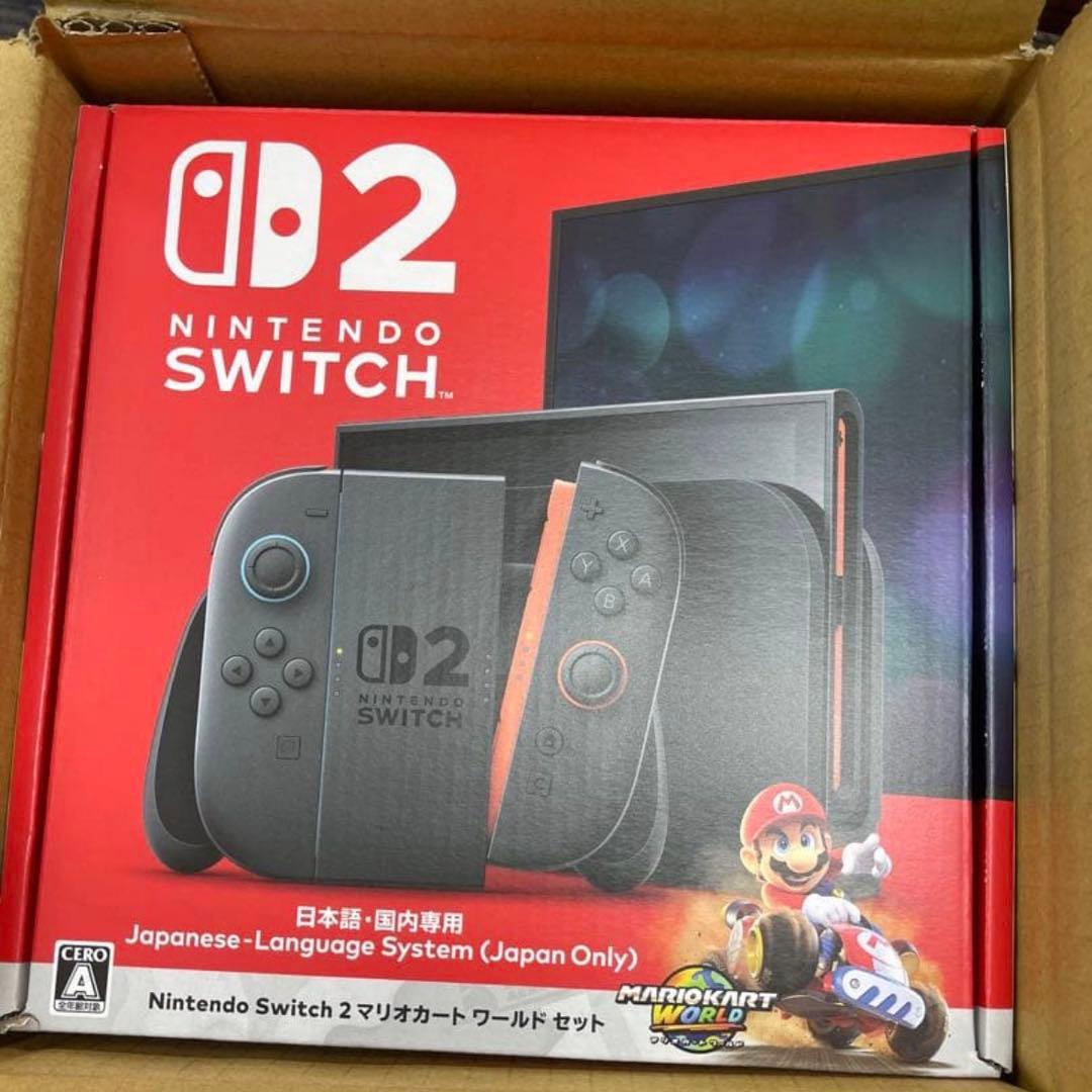 【ほぼ新品・即送】Nintendo Switch 2 日本語本体　マリカセット