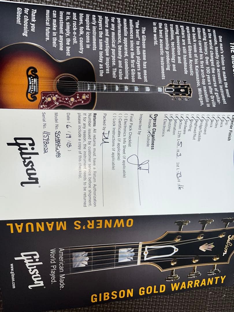 ギター Gibson/Hummingbird Cherry Sunburst 2018