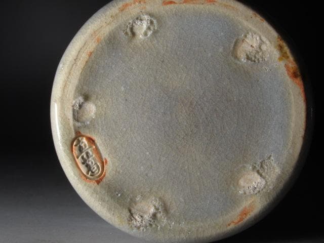 ☆　真葛香斎　刷毛目花入　美しい一品です☆y309