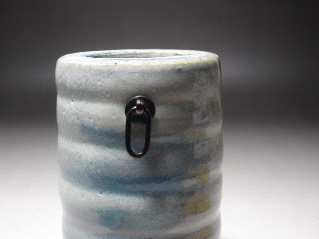 ☆　真葛香斎　刷毛目花入　美しい一品です☆y309