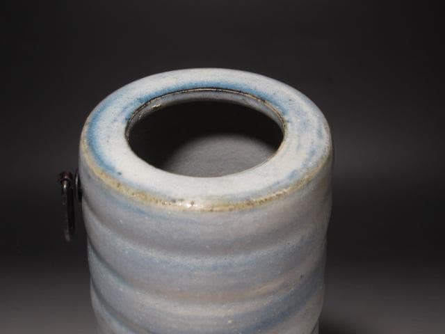 ☆　真葛香斎　刷毛目花入　美しい一品です☆y309