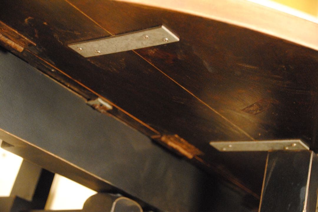 アンティークテーブル　ゲートレッグ　ドロップリーフ　オーク材　サイドテーブル