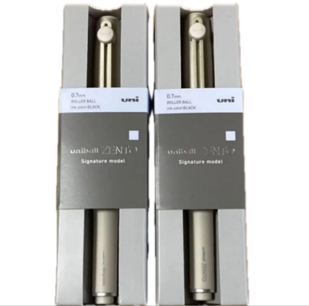ユニボール ゼント シグニチャー モデル シャンパンゴールド 2本 0.7mm