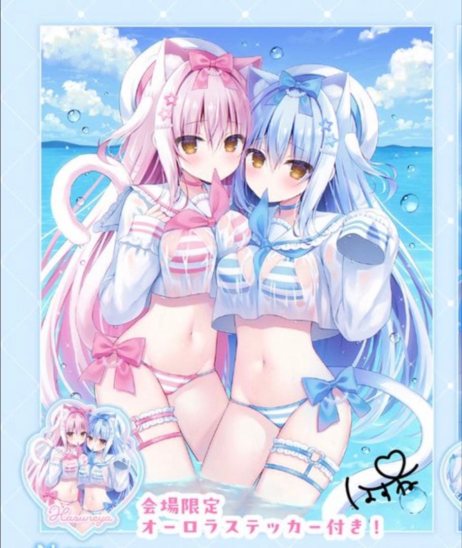 はすね　はすねや　直筆サイン入り F6 キャンバスアート c106 コミケ