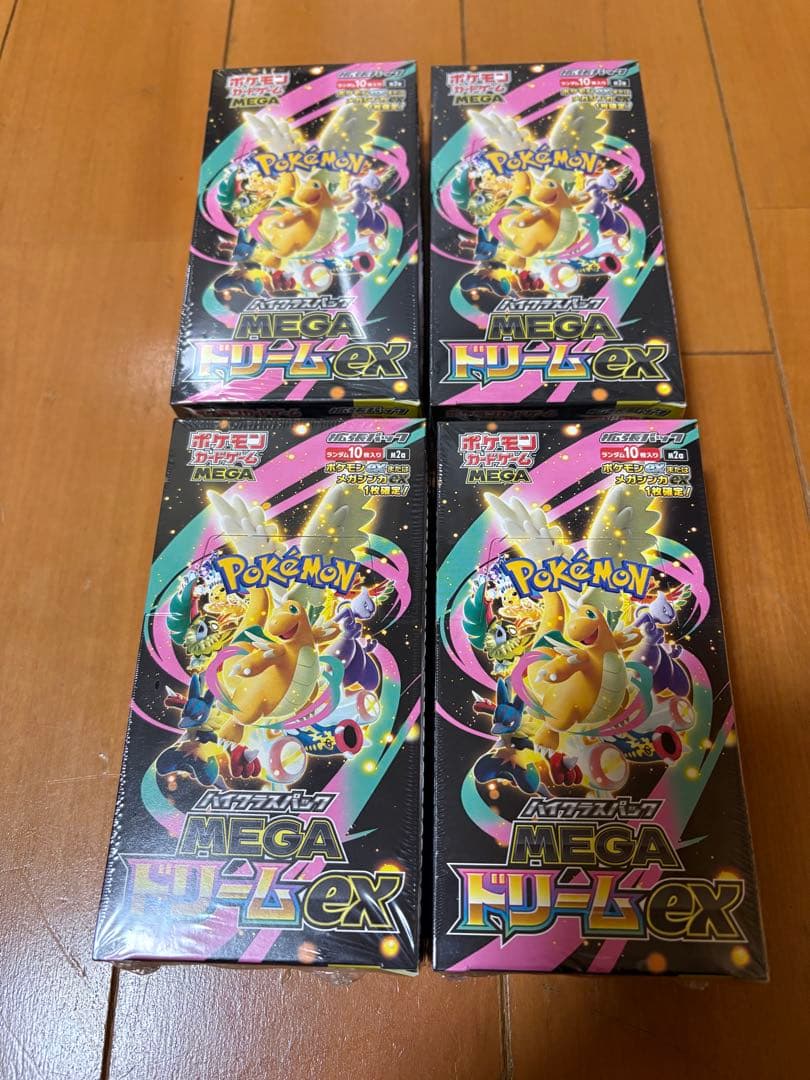 ポケモンカード MEGAドリームEX 4boxシュリンク付き
