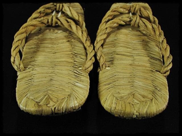 露地草履 ８足 内２足未使用 数寄屋草履 茶道具 露地道具 f318