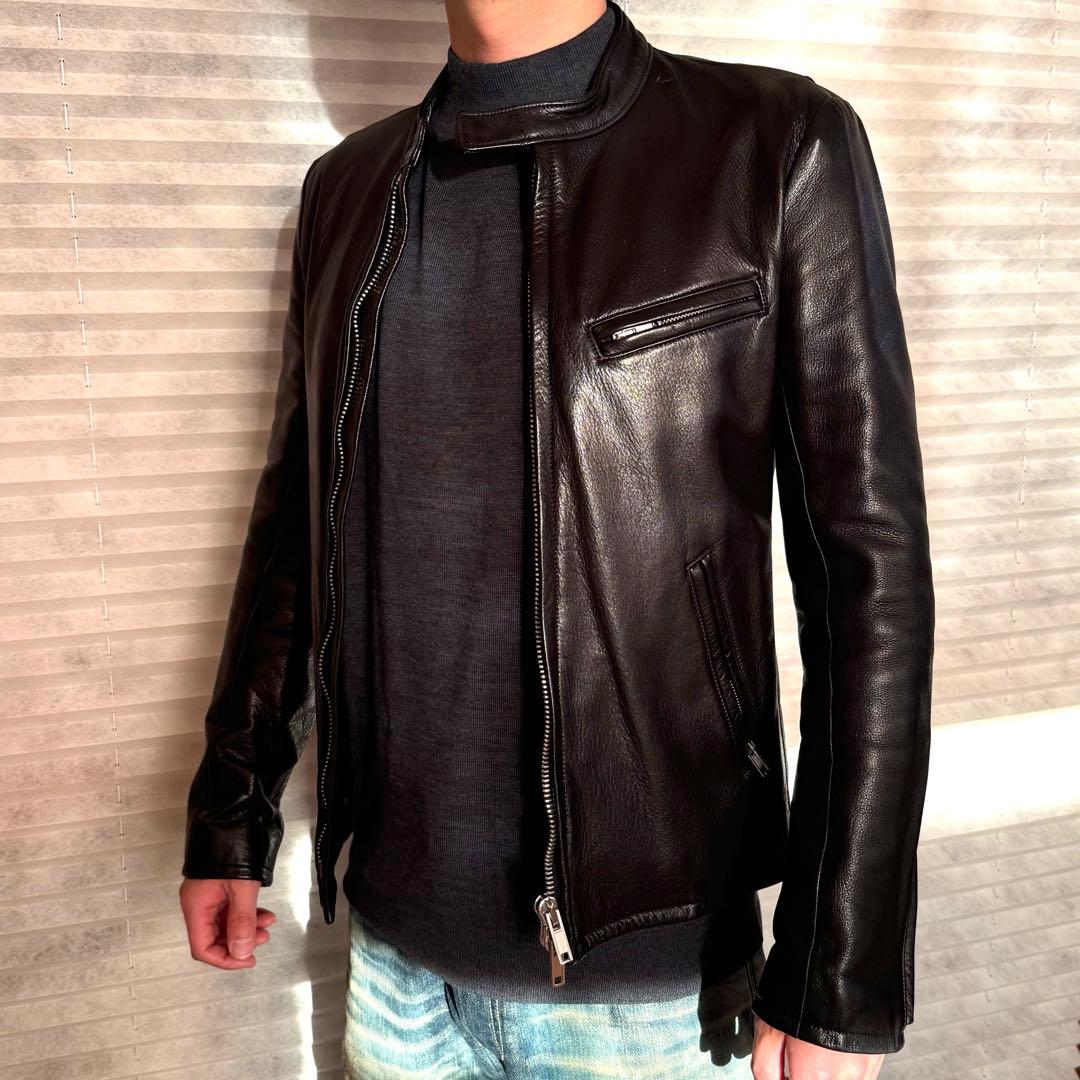 【良品】リチウムオム　シングルライダース　ジャケット