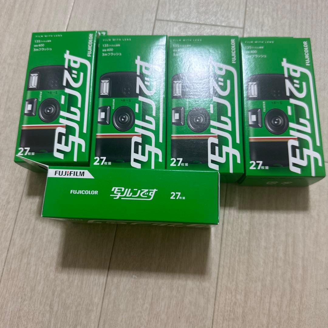 FUJICOLOR 使い捨てカメラ 27枚撮影 5個セット